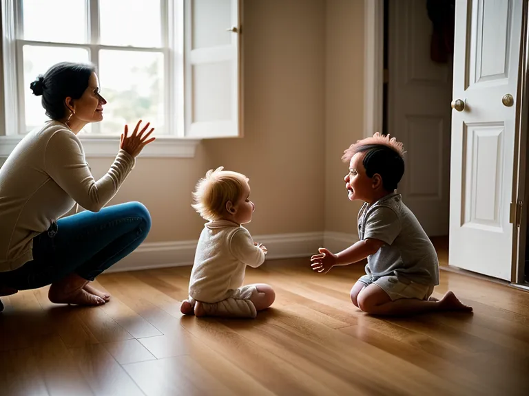 Un père passant le relais à la mère pour gérer une crise avec l'enfant