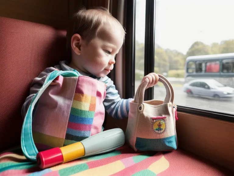 Petit sac de trois objets pour occuper les enfants dans le bus, astuce de parentalité positive