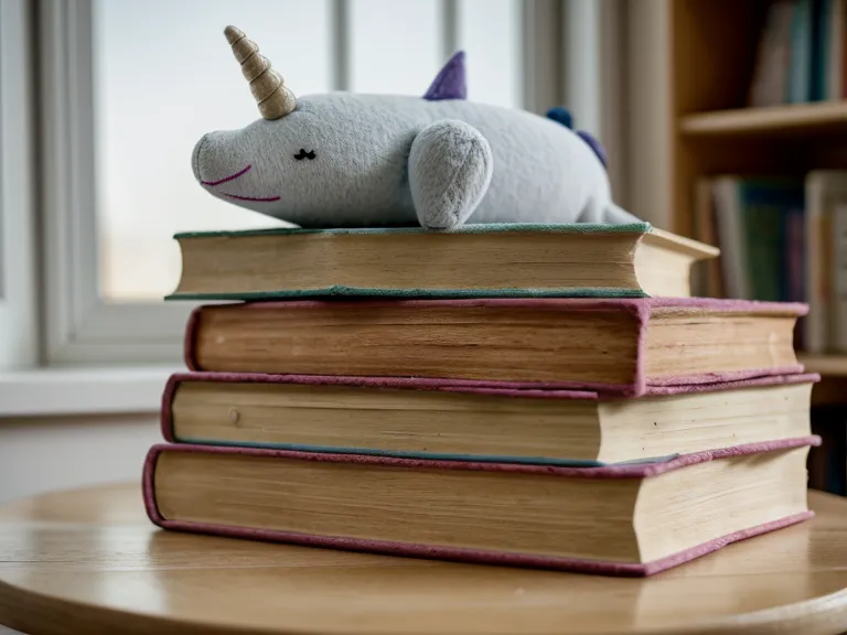 Pile de livres pour enfants sur les émotions posée sur une table basse du salon, outils de discipline positive