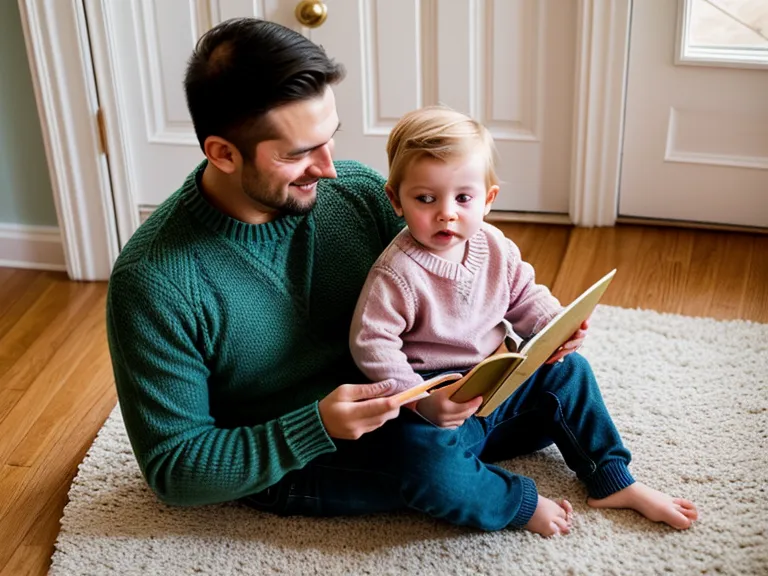 Père et enfant assis au sol après une crise, retour au calme en discipline positive